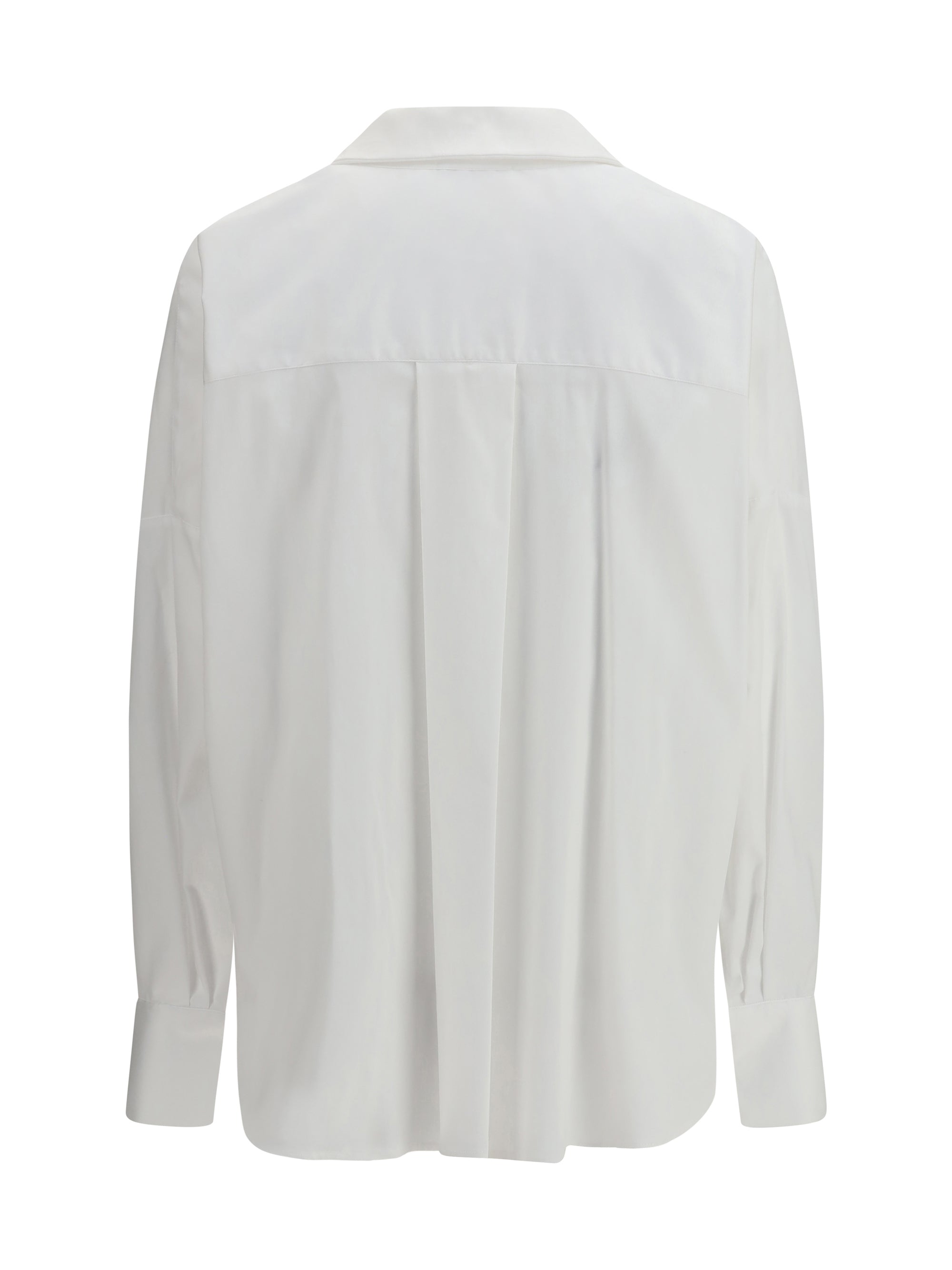 shirt with front ruching in cotton