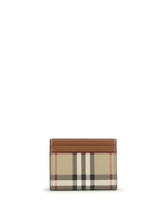 BURBERRY OS printed canvas card holder