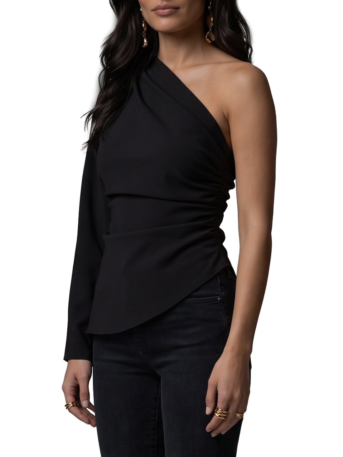 FEDERICA TOSI 40 one-shoulder cady blouse