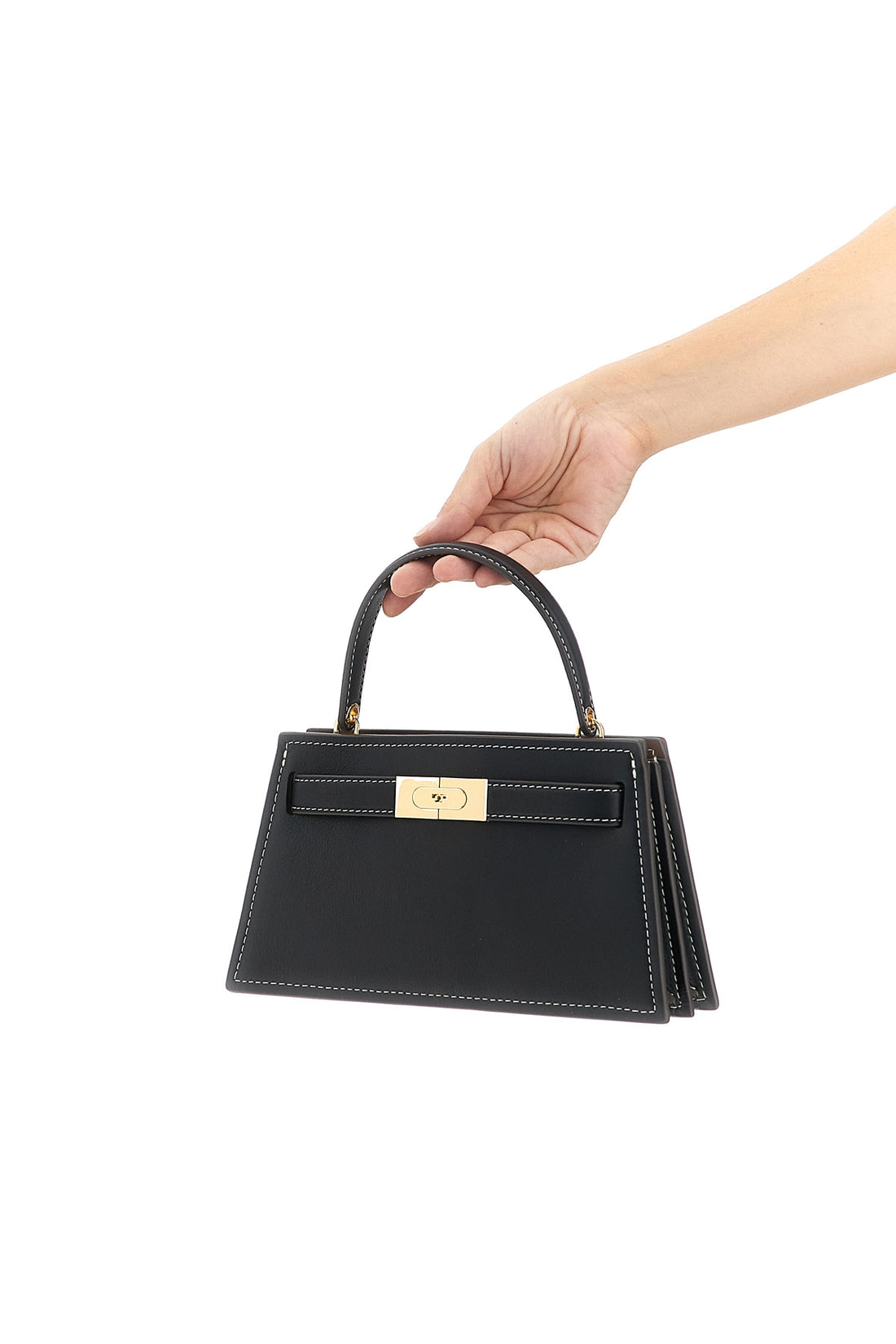 TORY BURCH OS petite lee radziwill leather handbag