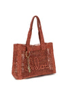east-west summer banana raffia tote bag