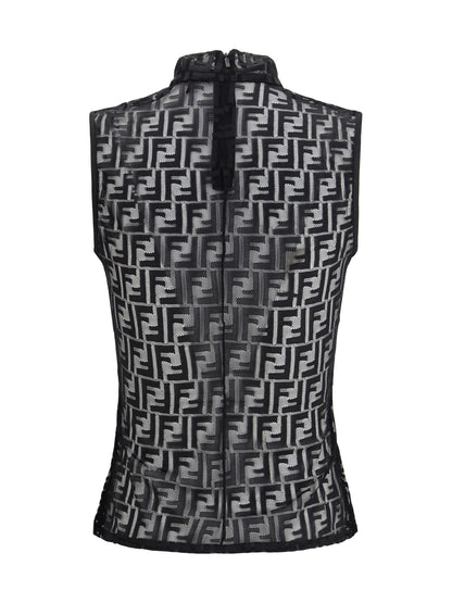 FENDI S ff lace top