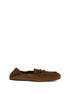 MIU MIU 39 suede ruches loafers