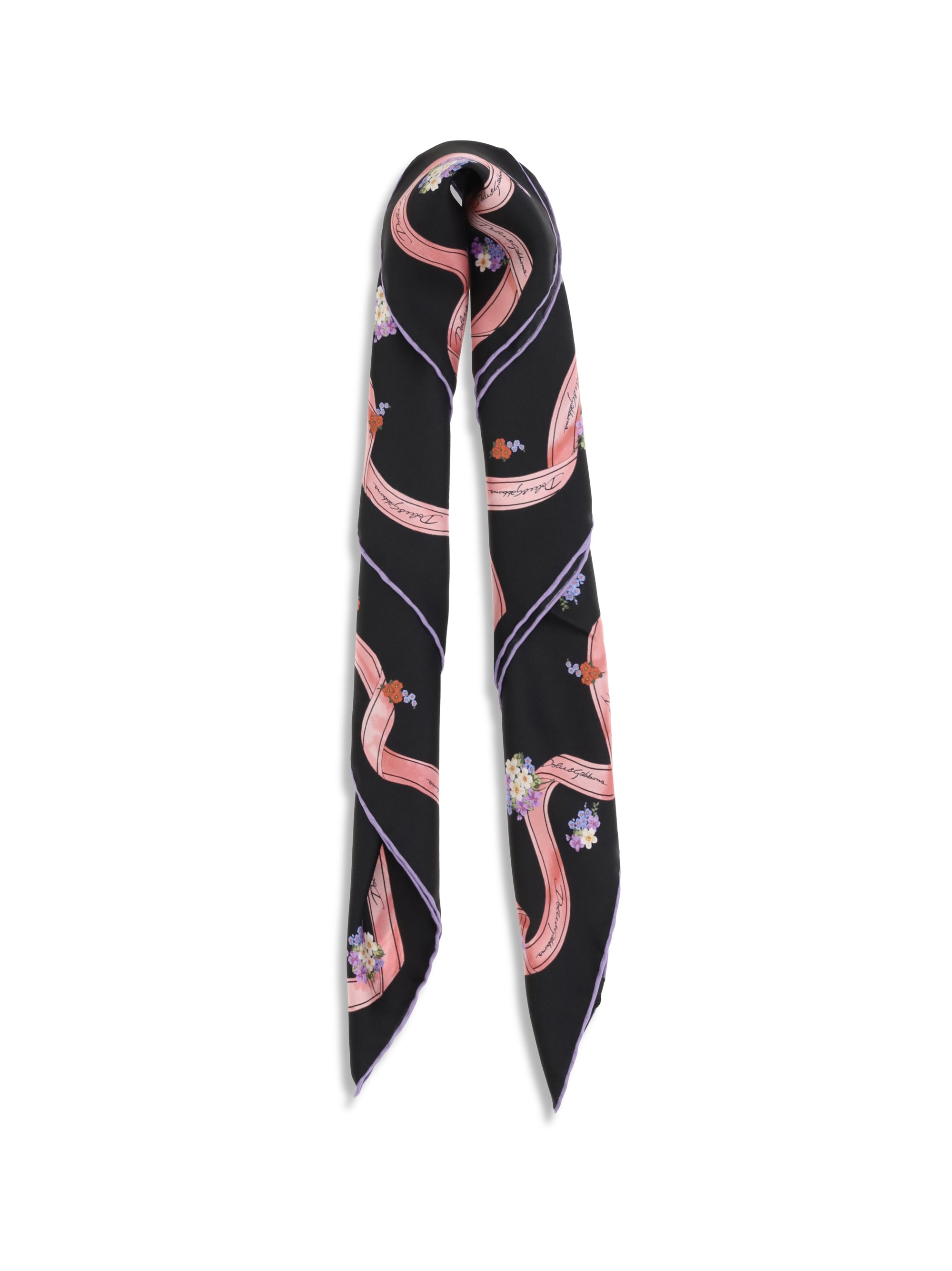 DOLCE &amp; GABBANA OS silk scarf with floral print