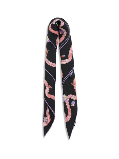 DOLCE &amp; GABBANA OS silk scarf with floral print