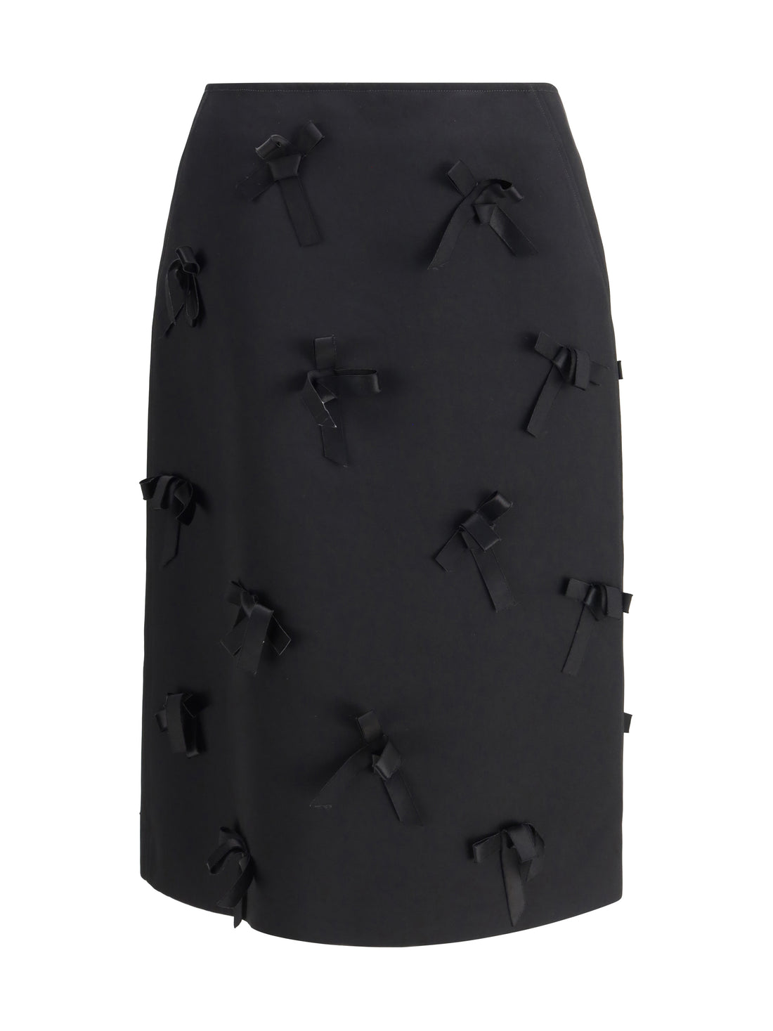 JIL SANDER 34 satin skirt with bows