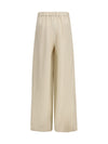 wide linen and silk pants
