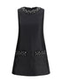 SELF-PORTRAIT 6 taffeta embellished trim short dress