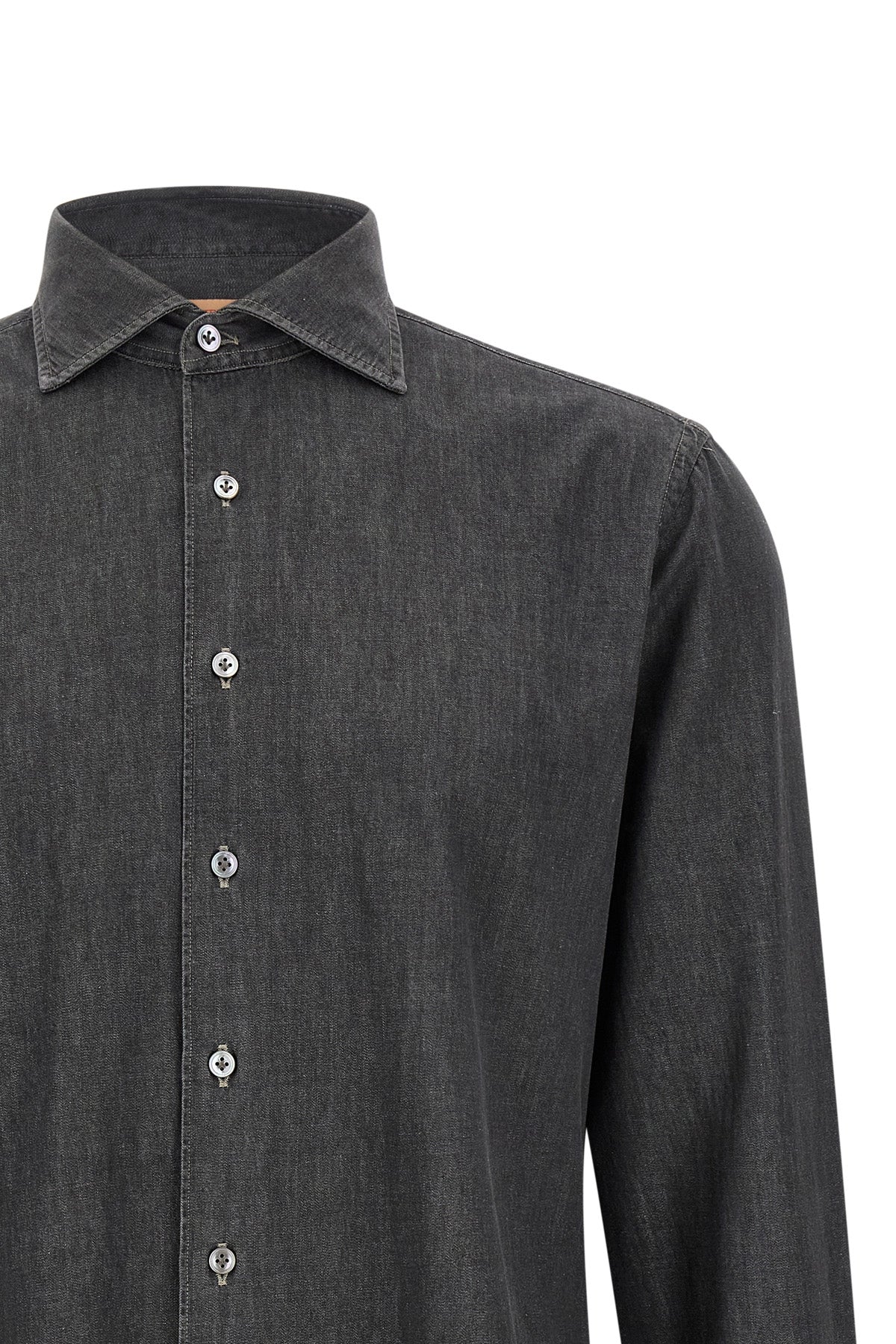 the borriello napoli cotton denim shirt