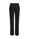 pinstriped tailored pants