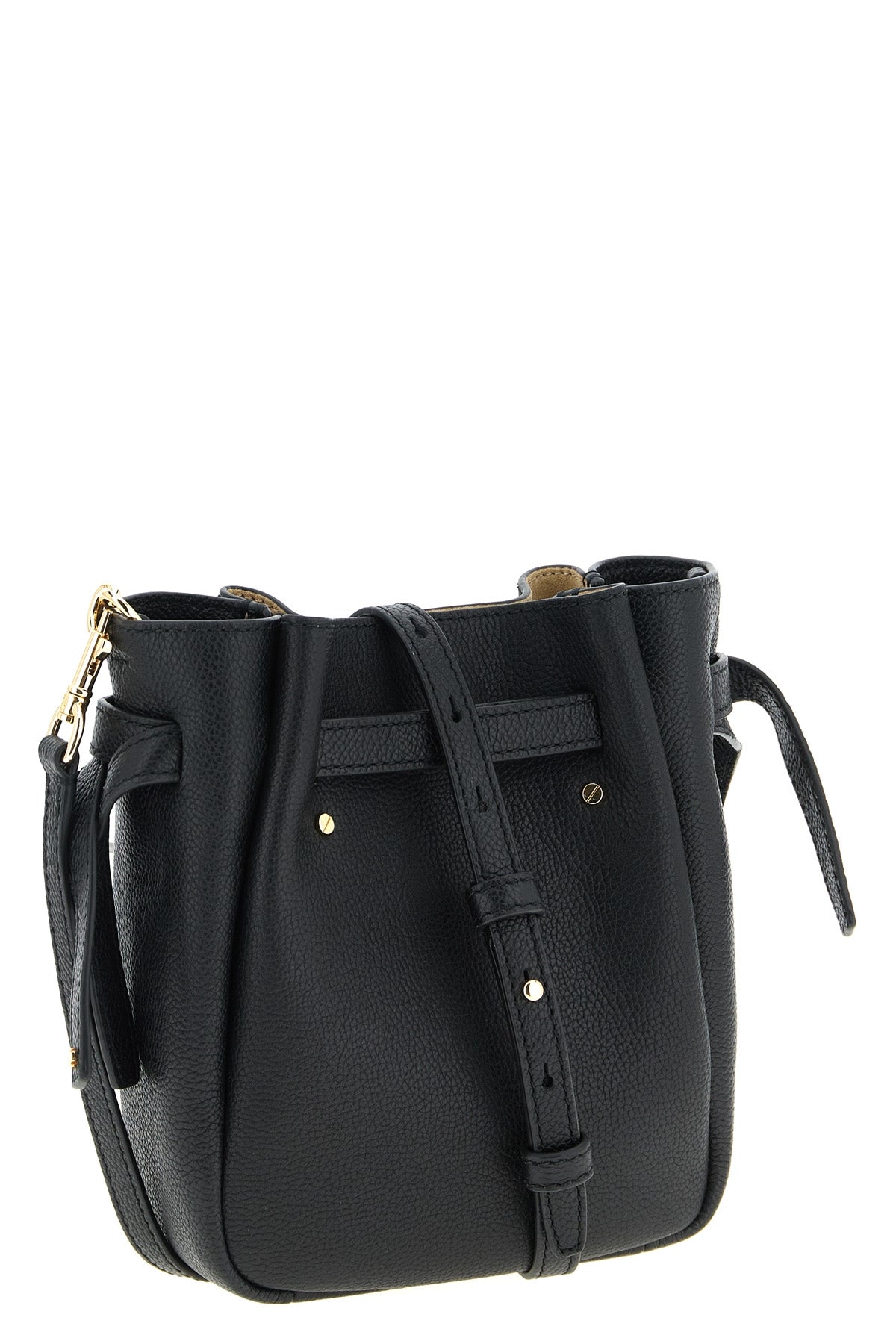 romy bucket bag in fine hammered leather