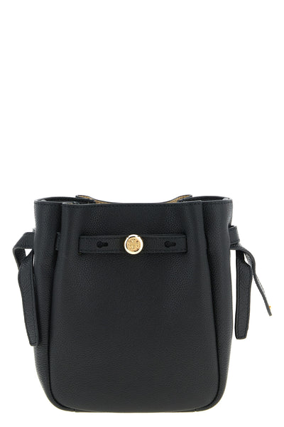 romy bucket bag in fine hammered leather