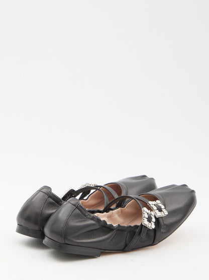 ROGER VIVIER 35 nappa ballerinas with straps