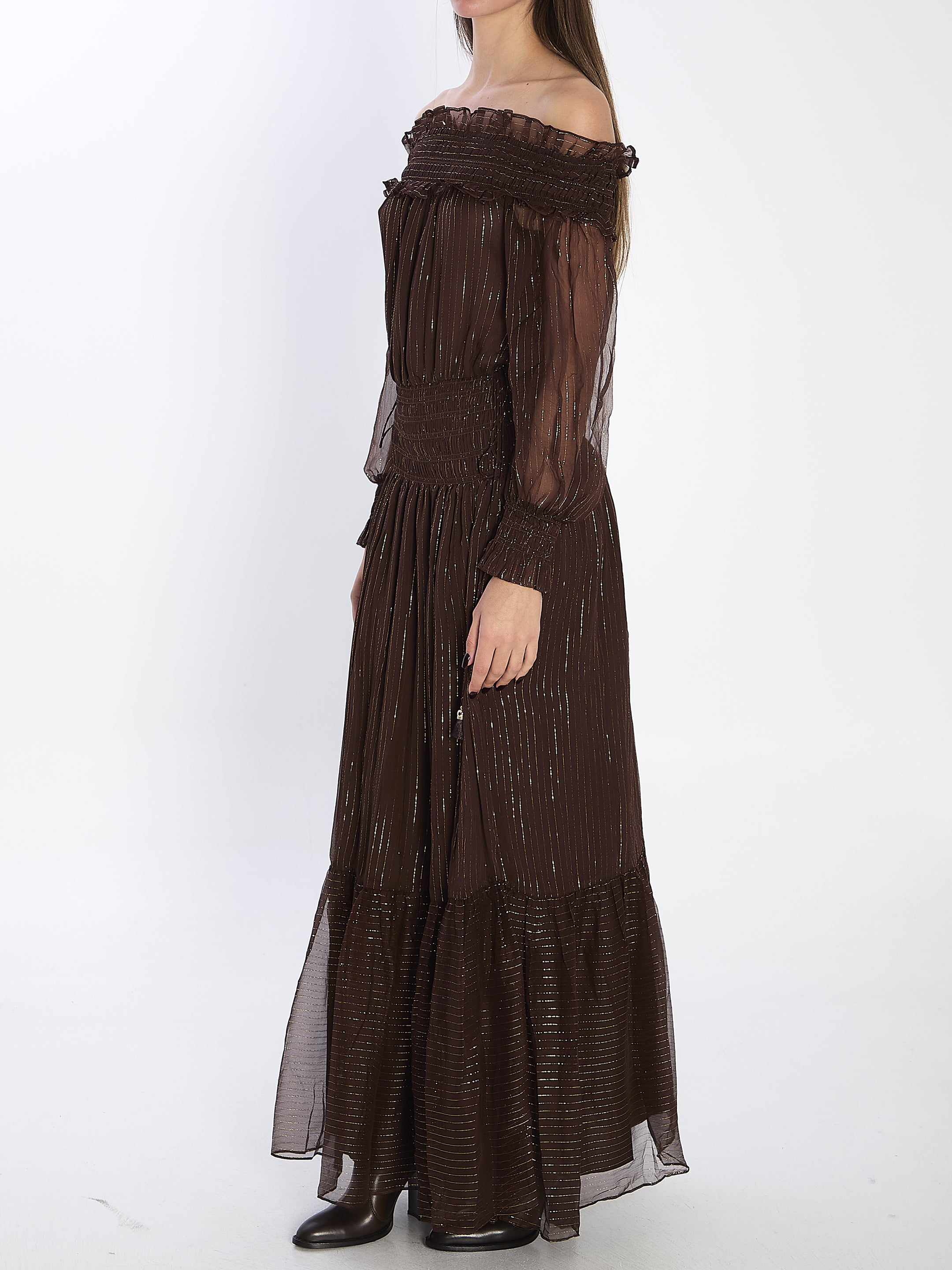 SELF PORTRAIT 6 georgette maxi dress