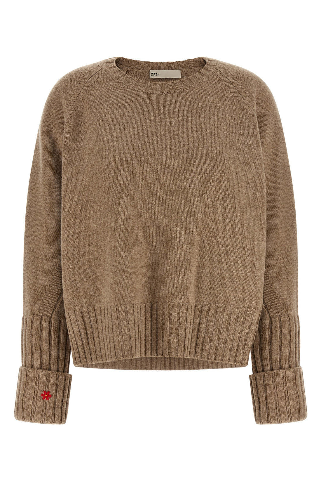 TORY BURCH M the tory burch pure wool crew neck sweater defines an essential aesthetic throug
