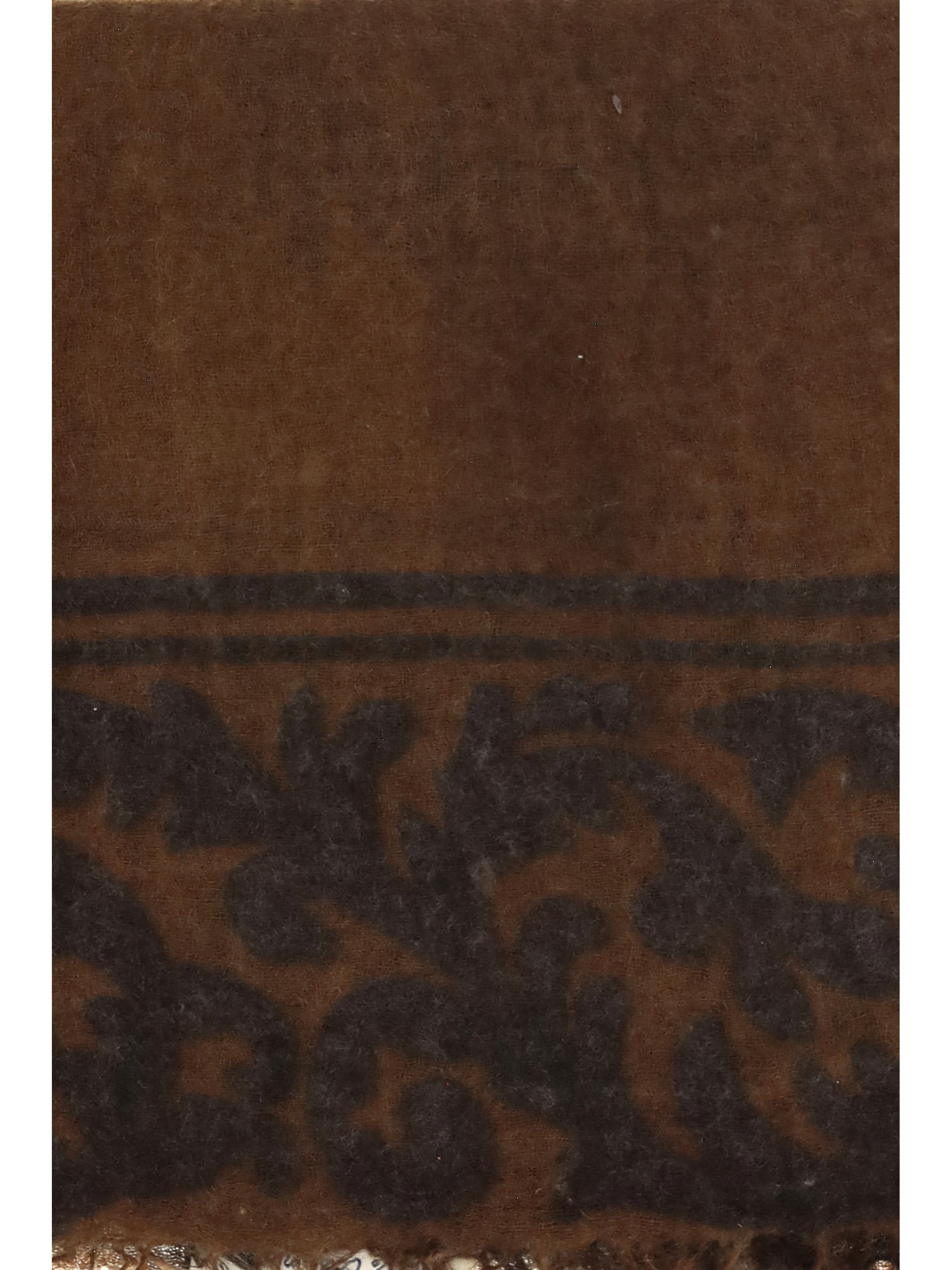 soufflé cashmere scarf with baroque motif