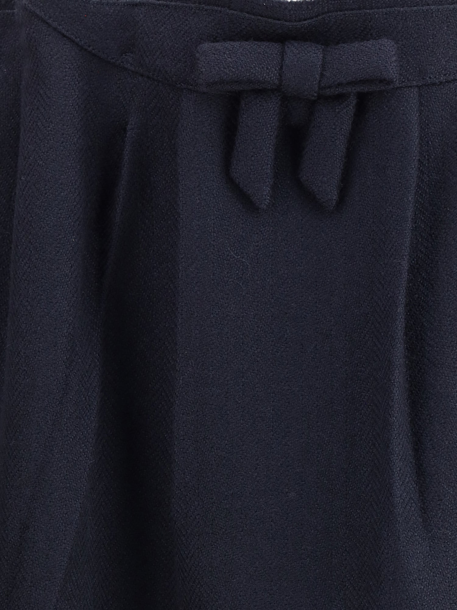 PRADA 40 chevron wool midi skirt