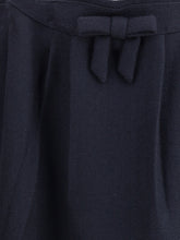 PRADA 40 chevron wool midi skirt