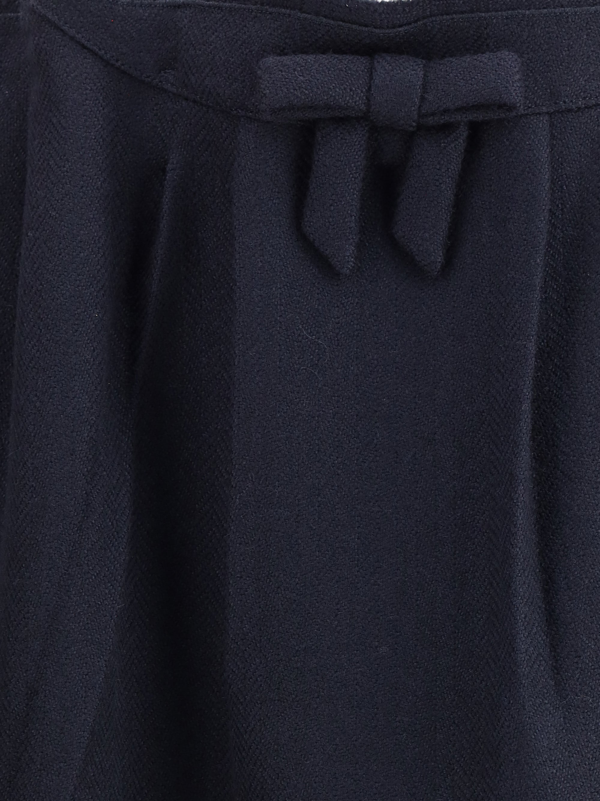 PRADA 40 chevron wool midi skirt