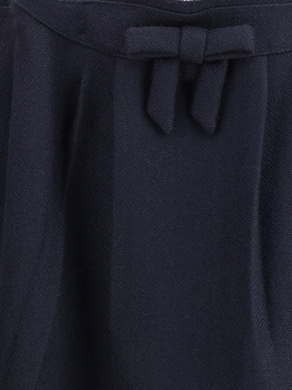 PRADA 40 chevron wool midi skirt