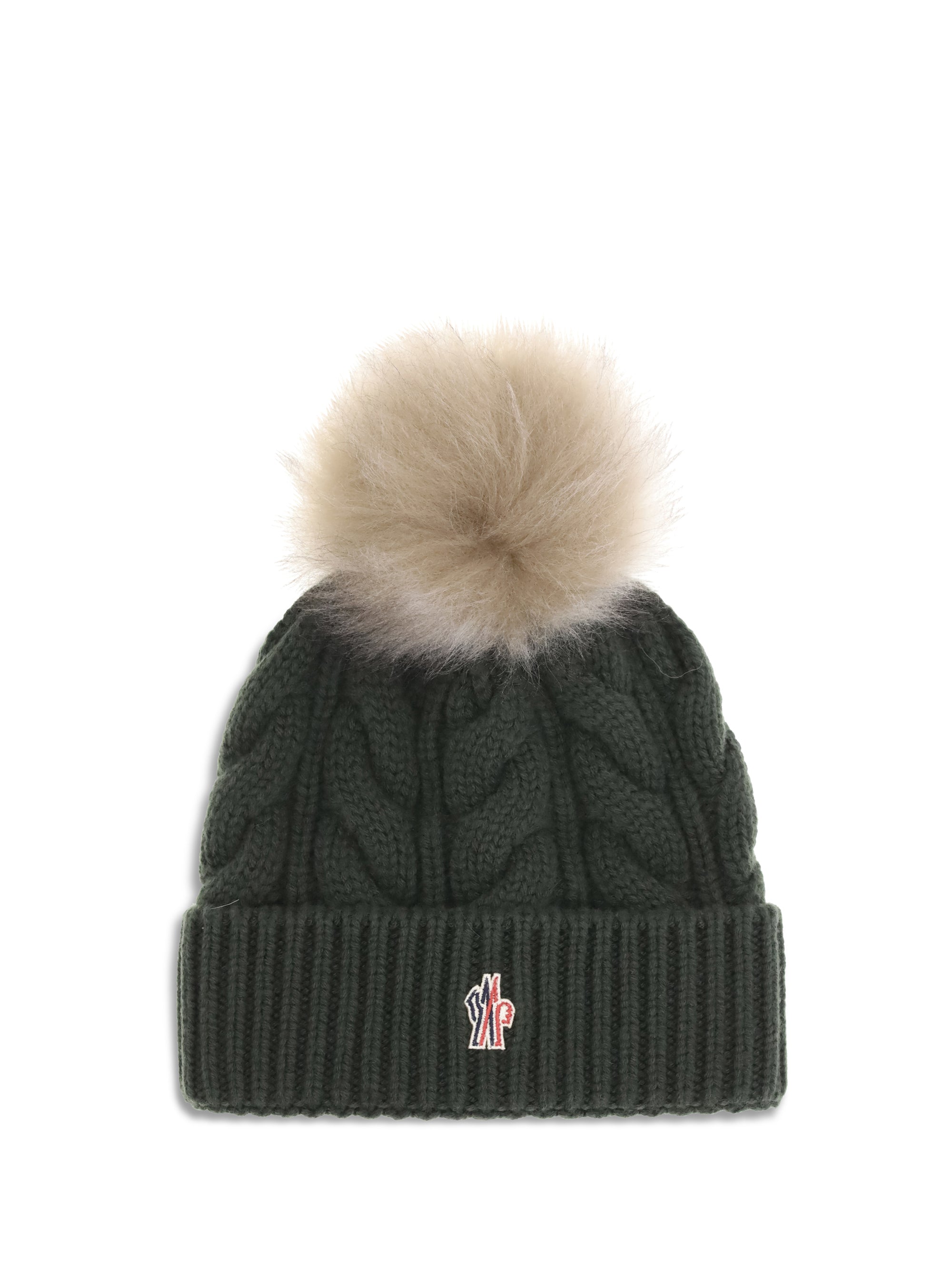 MONCLER GRENOBLE OS beanie hat with pon pon