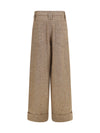 tailored wool-blend pants