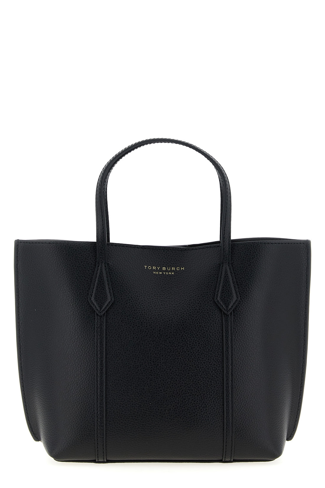 TORY BURCH OS small perry shopping bag in fine italian hammered leather