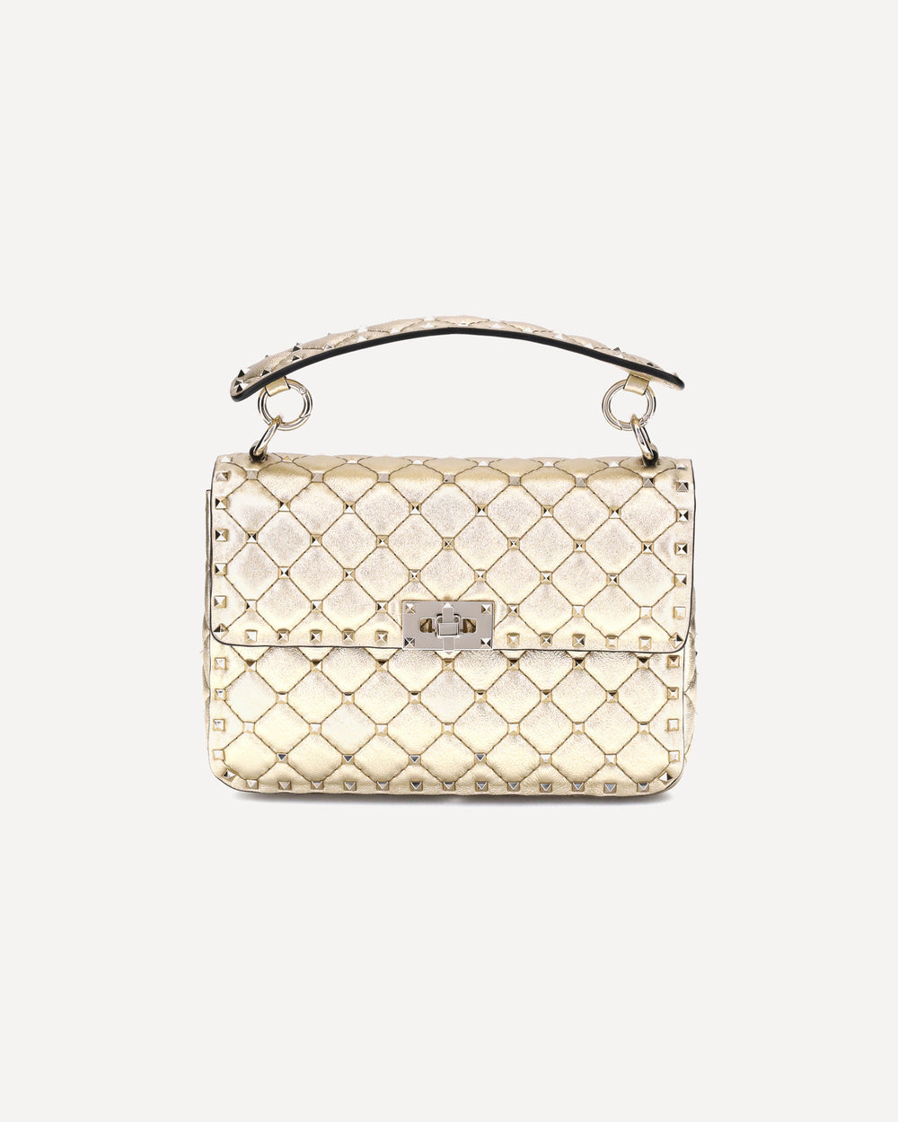 Valentino Garavani Medium Rockstud Spike Shoulder Bag Gold