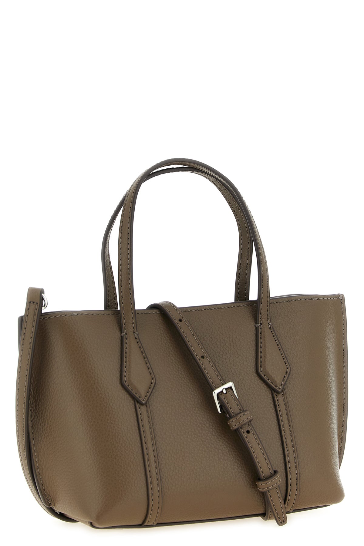 perry mini hammered leather shopping bag