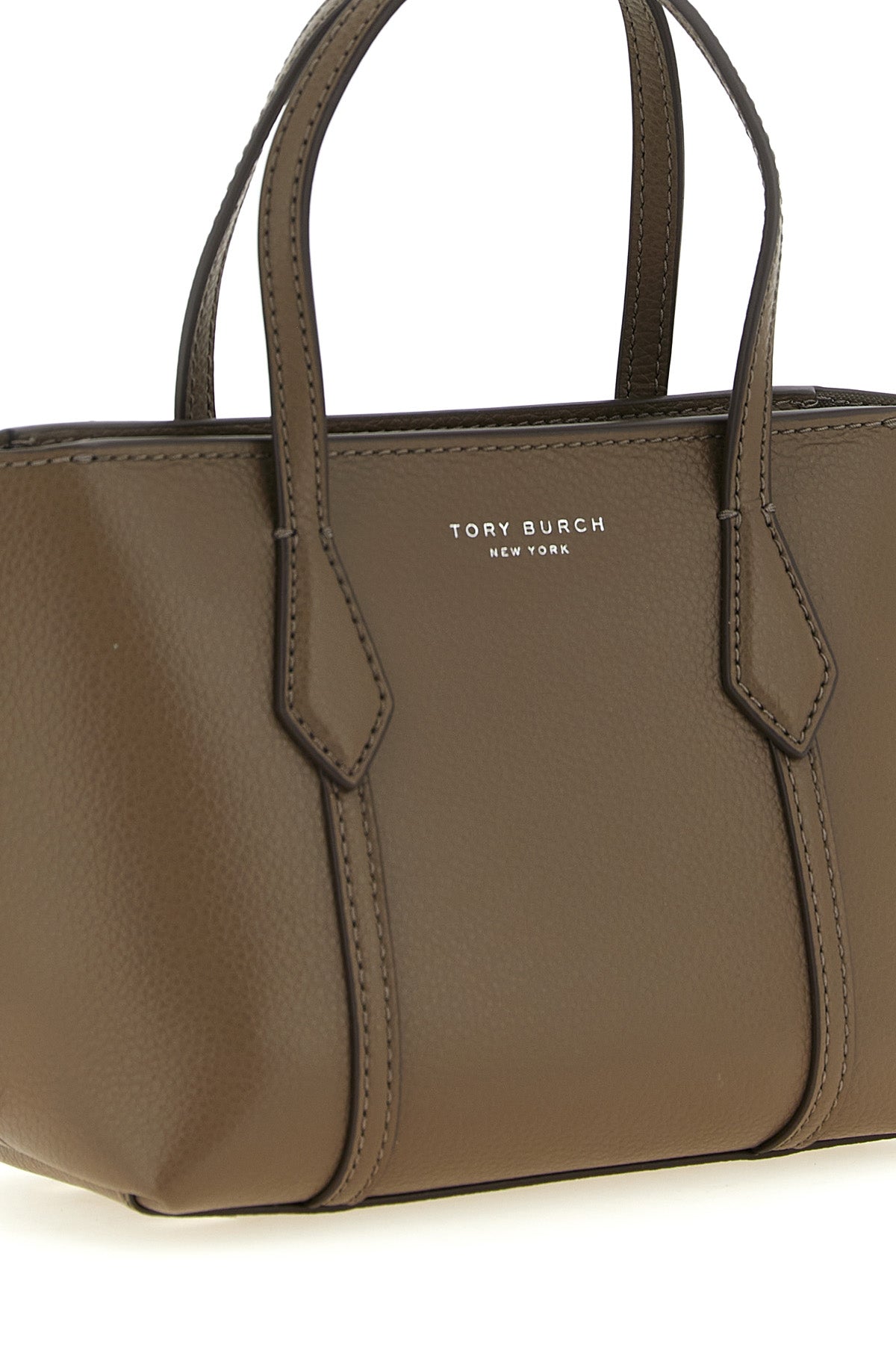 perry mini hammered leather shopping bag