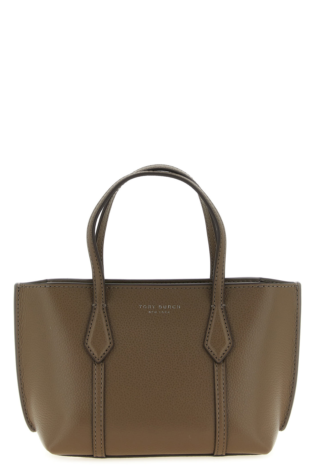 TORY BURCH OS perry mini hammered leather shopping bag