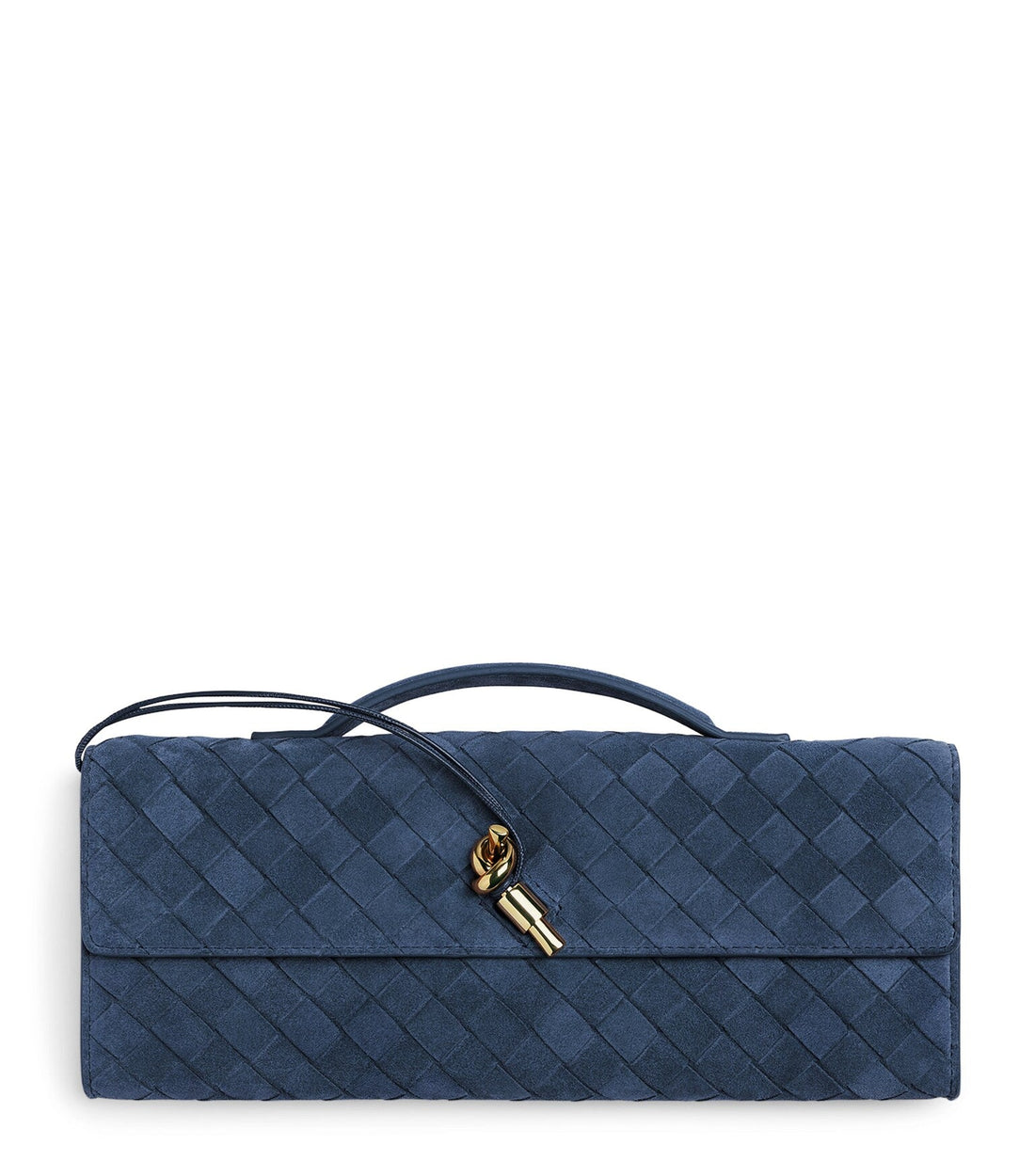 bottega-veneta-andiamo-navy-suede-leather-clutch