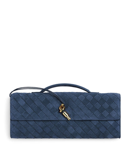 bottega-veneta-andiamo-navy-suede-leather-clutch