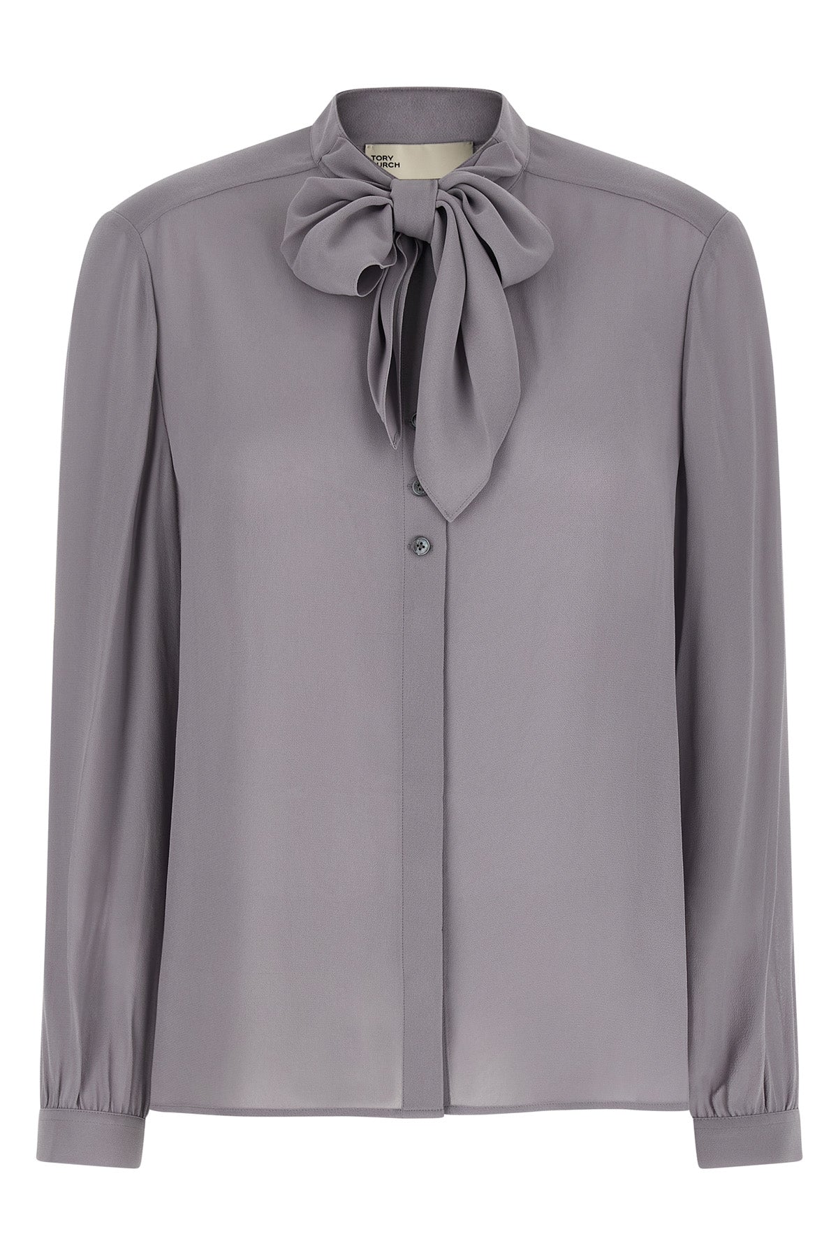 georgette bow viscose blouse