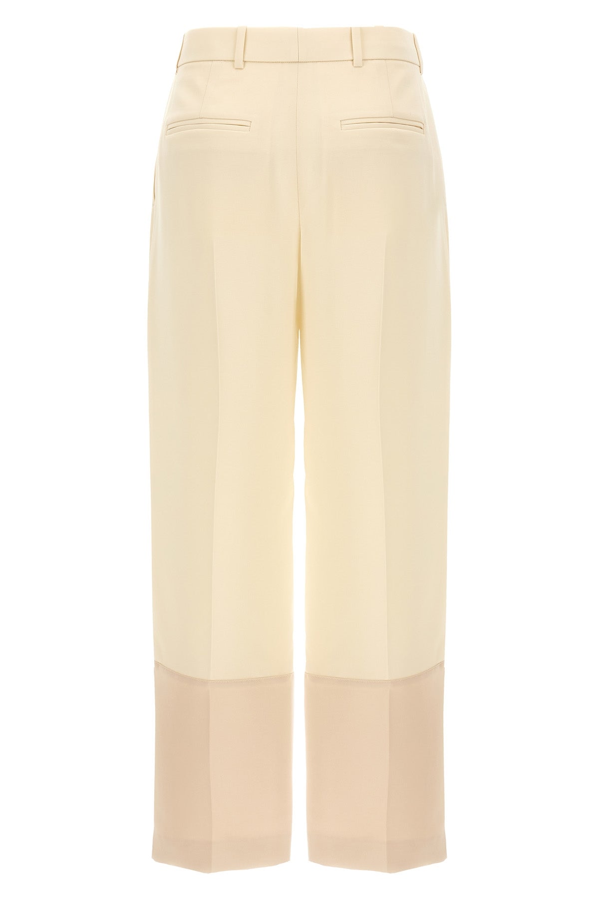 light and crease-resistant crepe trousers