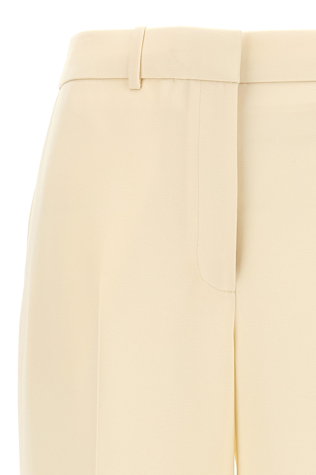 light and crease-resistant crepe trousers