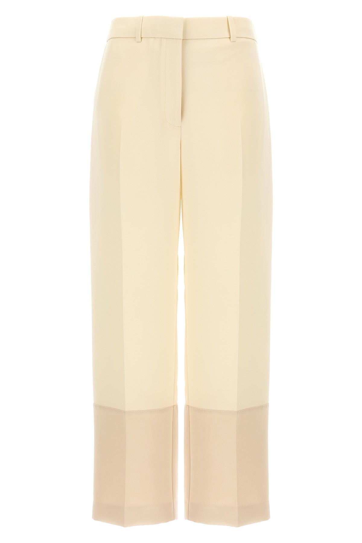 light and crease-resistant crepe trousers