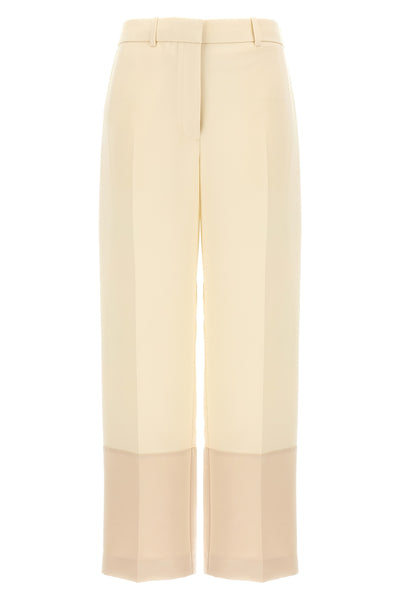 light and crease-resistant crepe trousers