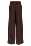 shiny fabric trousers