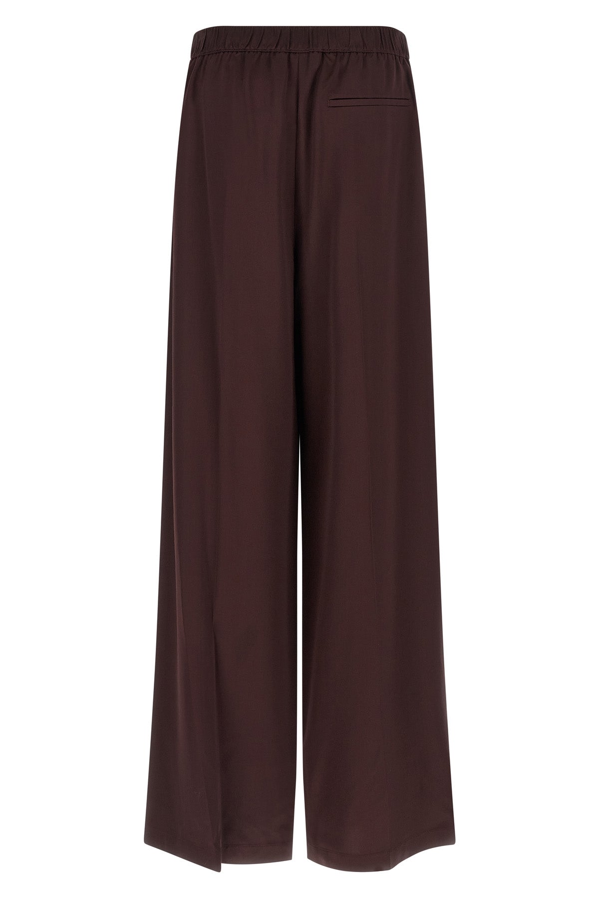 shiny fabric trousers