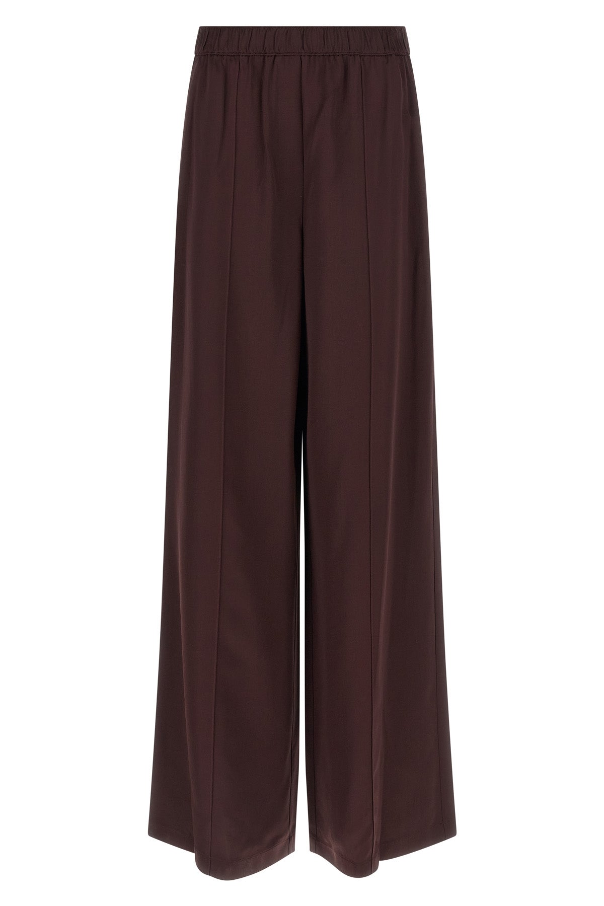 shiny fabric trousers