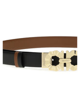 FERRAGAMO 75 gancini reversible belt