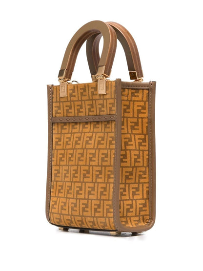 Sunshine Mini Brown Suede Tote Bag