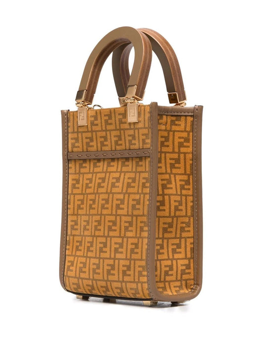 Sunshine Mini Brown Suede Tote Bag