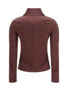 two-tone high neck sweatshirt