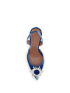 begum velvet slingback sandals