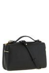 the tory burch romy slim handbag features a structured vanity case-inspired silh