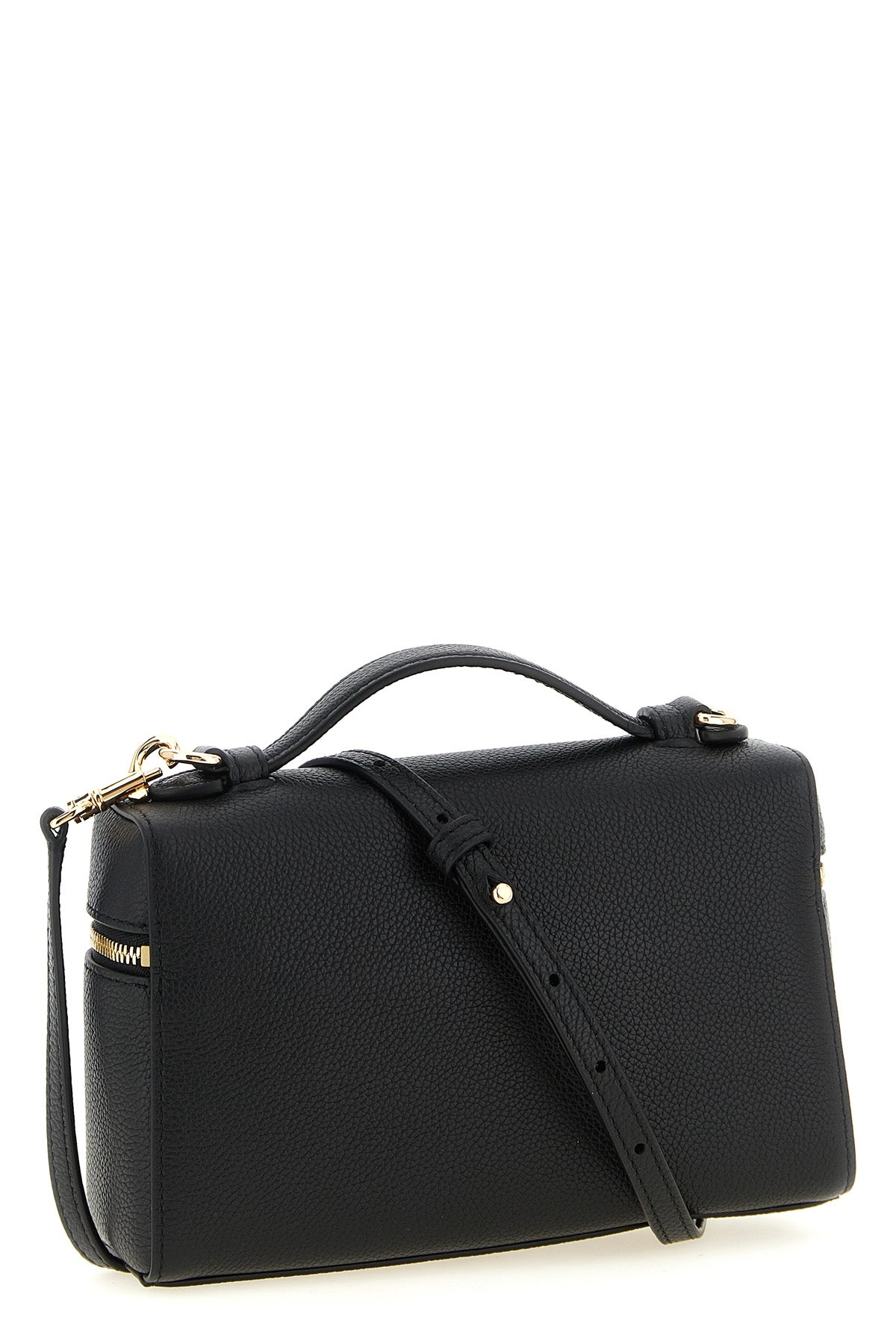 romy slim hammered leather handbag