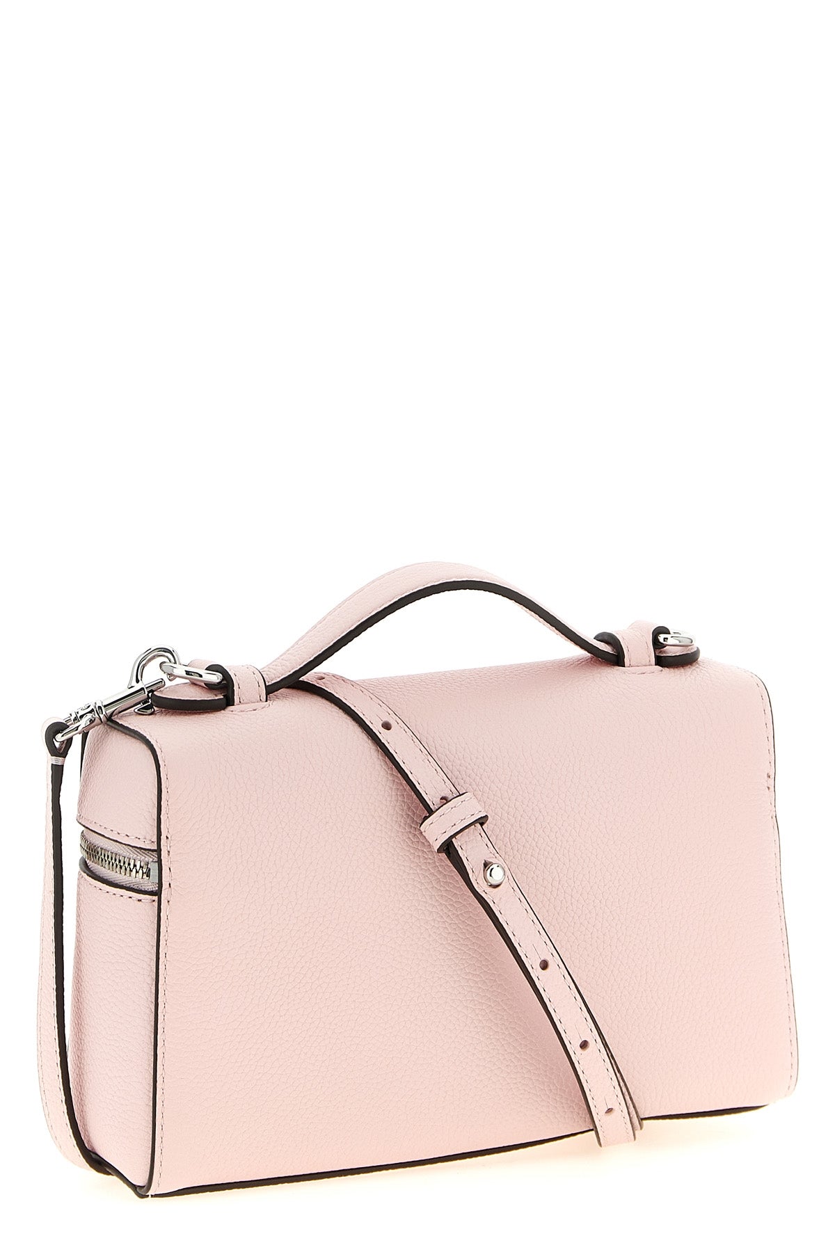 romy slim hammered leather handbag