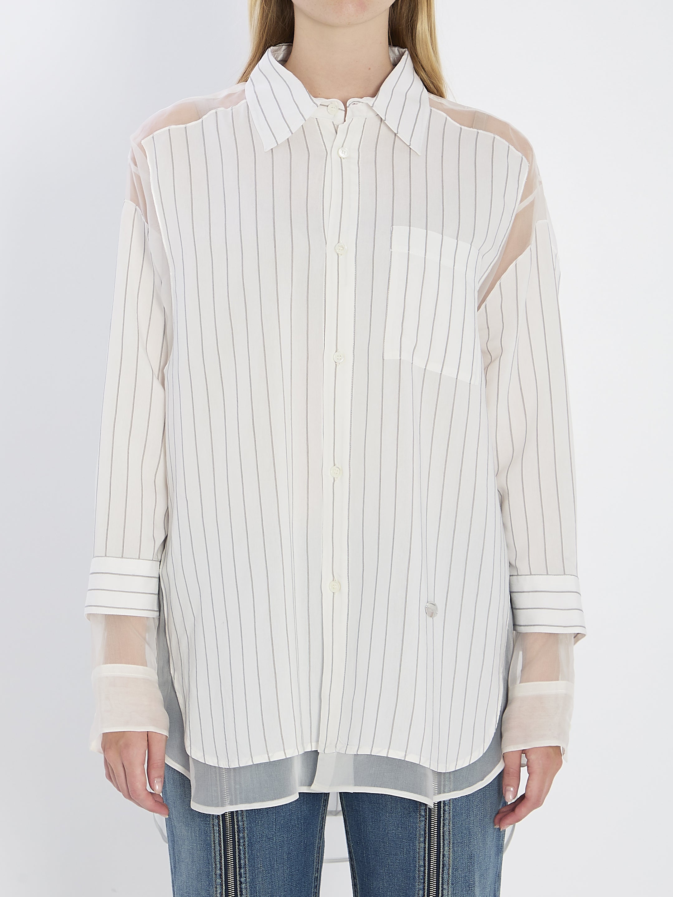 JEAN PAUL GAULTIER S oversized striped shirt